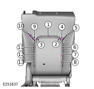 Second Row Seat Backrest Cover - 110